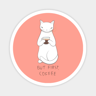 Coffee Cat Magnet